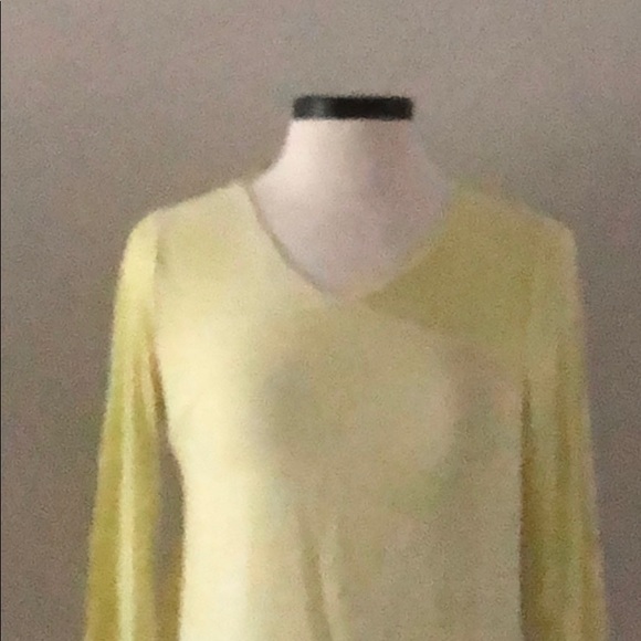 H for Halston asymmetrical sheer lined top - Picture 2 of 10